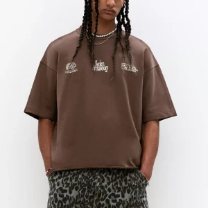 Brown T-shirt with Modern Archaeology graphic