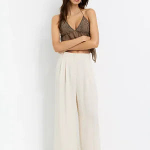 Darted smart trousers Cream